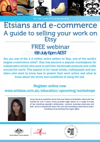 Etsians and e-commerce: A guide to selling your work on Etsy (webinar repeat)