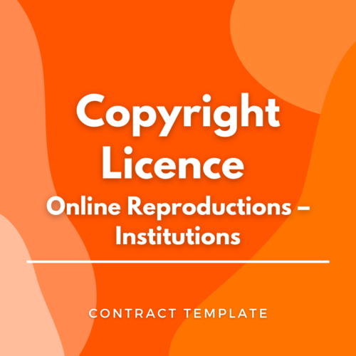 Copyright Licence for Online Reproductions – Institutions - Image 1025