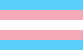 light blue, light pink and white Trans Pride Flag