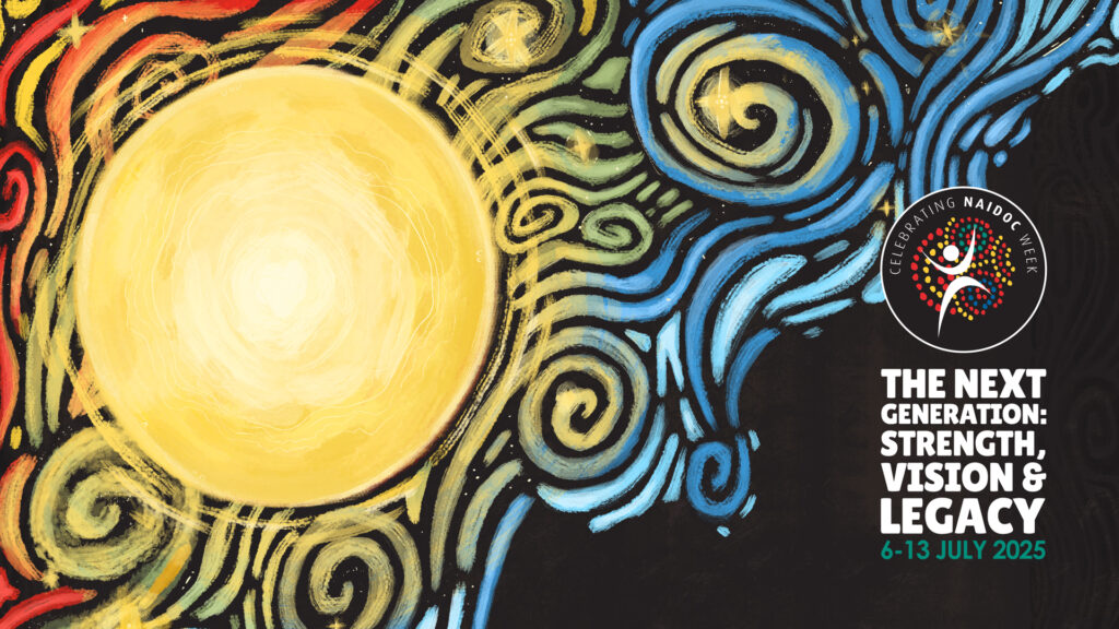 NAIDOC week 2025 web banner with artwork