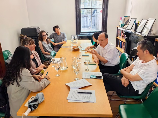 Meeting with delegates at Arts Law's office